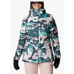Columbia Women's Whirlbird IV Snow Camo Waterproof Winter Jacket size XS